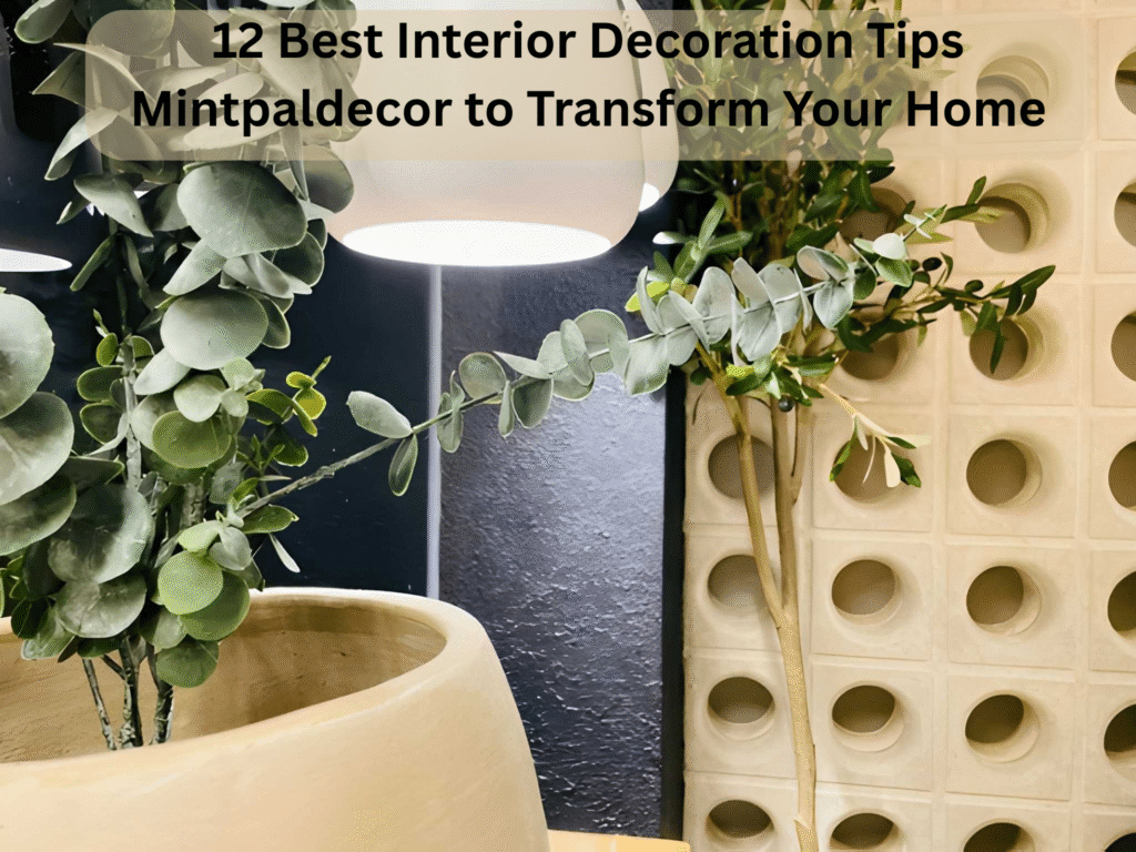 12 Best Interior Decoration Tips Mintpaldecor to Transform Your Home