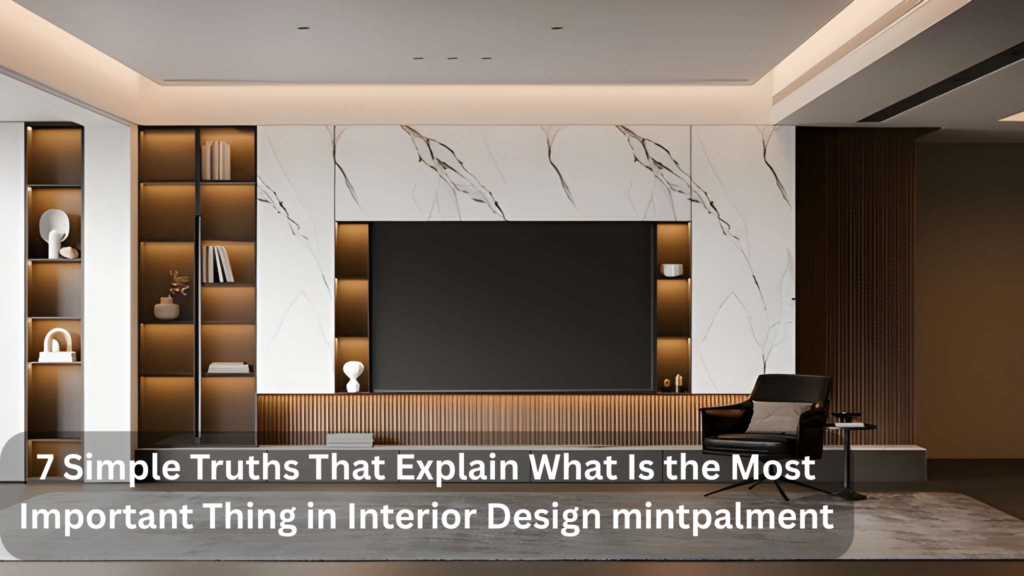 7 Simple Truths That Explain What Is the Most Important Thing in Interior Design mintpalment