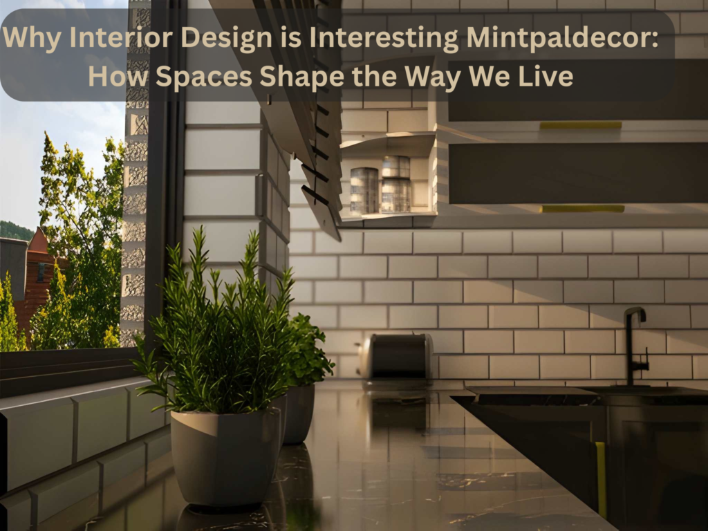 Why Interior Design is Interesting Mintpaldecor: How Spaces Shape the Way We Live