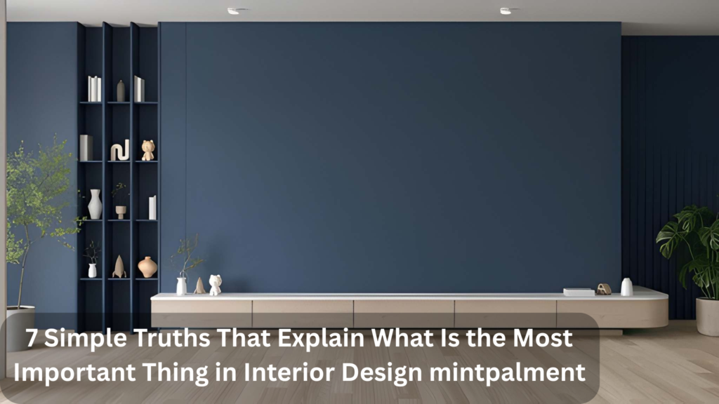 7 Simple Truths That Explain What Is the Most Important Thing in Interior Design mintpalment