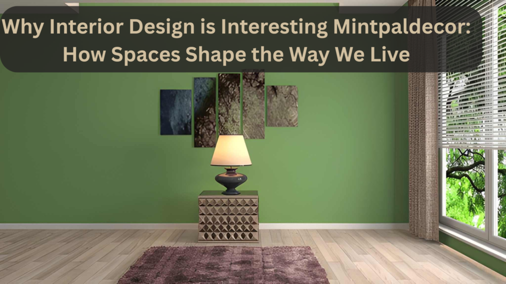 Why Interior Design is Interesting Mintpaldecor: How Spaces Shape the Way We Live