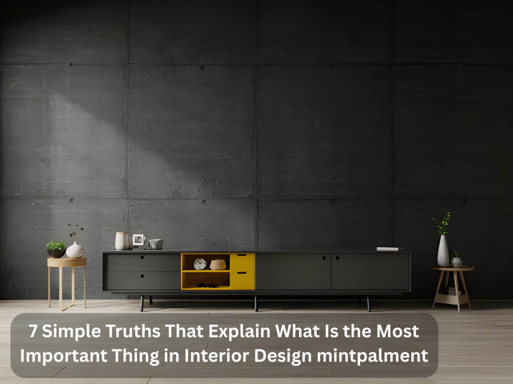 7 Simple Truths That Explain What Is the Most Important Thing in Interior Design mintpalment