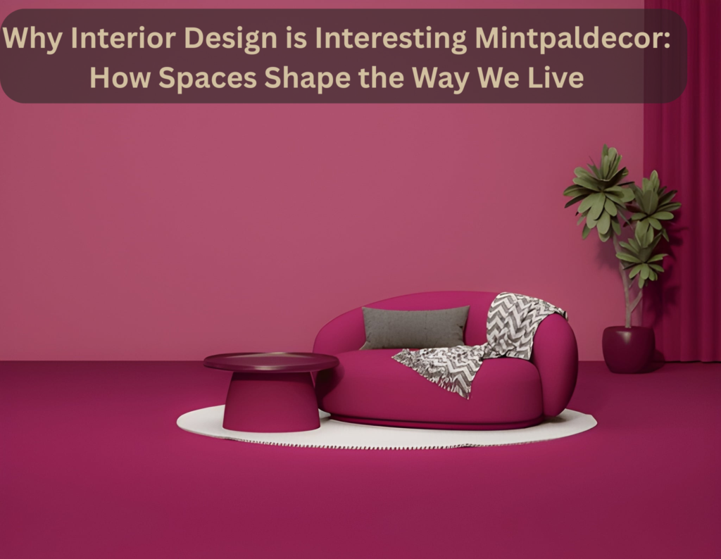 Why Interior Design is Interesting Mintpaldecor: How Spaces Shape the Way We Live