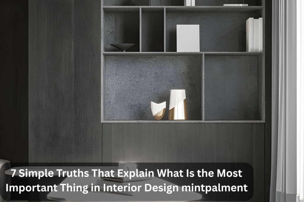 7 Simple Truths That Explain What Is the Most Important Thing in Interior Design mintpalment