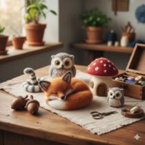 Beautifully Detailed Needle Felted Products Crafted with Care