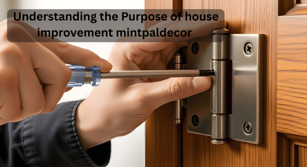 Understanding the Purpose of house improvement mintpaldecor