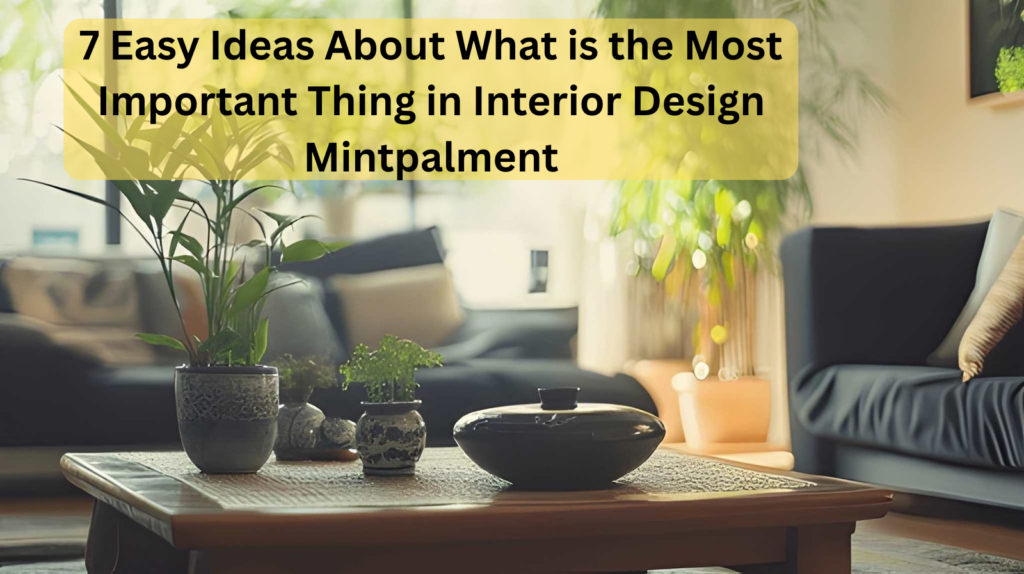 7 Easy Ideas About What is the Most Important Thing in Interior Design Mintpalment